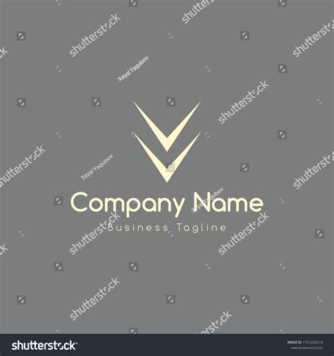 Vv Logo Design Template Vector Stock Vector (Royalty Free) 1761239219 ...