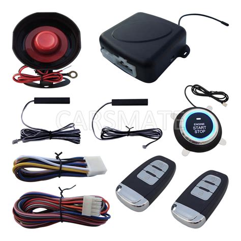 Smart Key RFID PKE Car Alarm System Passive Keyless Entry Remote Engine