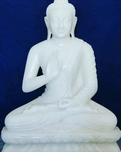 White Handmade Buddha Marble Statue Sizedimension Minimum 12 Inch At Rs 18000 In Jaipur