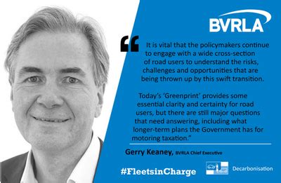 Bvrla Bvrla Response To Governments Transport Decarbonisation Greenprint