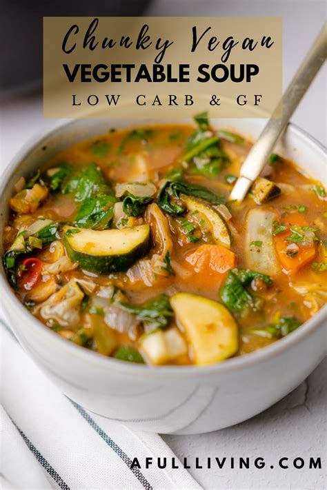 Low Carb Vegetable Soup Recipe Keto And Vegan Artofit