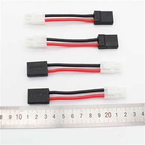 50 Pcs Lot Tamiya Connector To Trx Female Connector Adaptor 14 Awg Cable 60mm For Rc Partcable