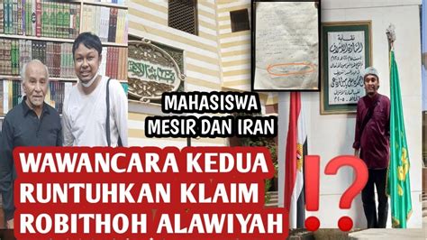 Wawancara Kedua Hasilnya Diluar Dugaanmahasiswa Mesir Dan Iran Nasab