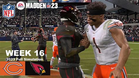 Madden 23 Bears Vs Cardinals Full Simulation Week 16 2023 Madden 24