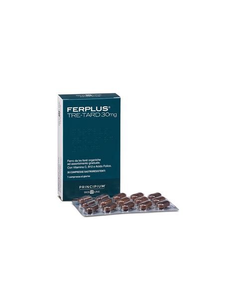 Principium Ferplus Tre Retard 30mg 30 Compresse Gastroresistenti