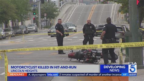 Motorcyclist Killed After Being Struck By Two In Hit And Run Drivers In