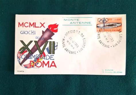 Italia Busta Olimpia Fdc Olimpiadi Roma Annullo Speciale Monte