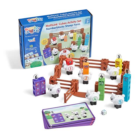 Hand2mind Numberblocks Sheep Farm Mathlink Cubes Activity Set Farm