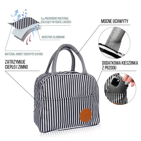 Torba Termiczna Niadani Wka Lunch Bag Zebra Oficjalne