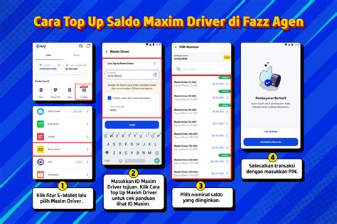 Fazz Agen Kini Bisa Top Up Maxim Driver Begini Caranya