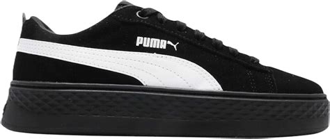 Giày Puma Smash Platform SD Black White 366488 02 Authentic Shoes