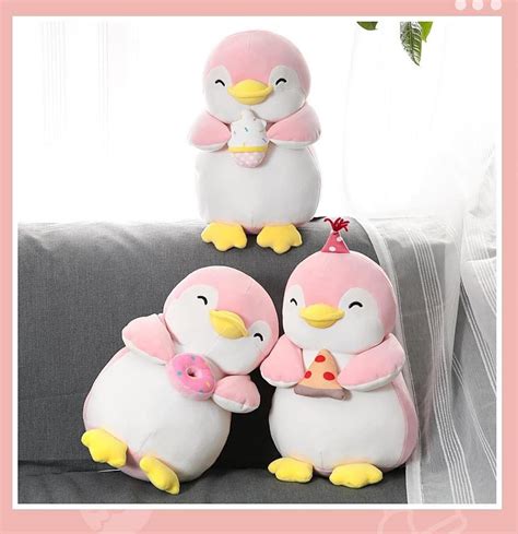 Miniso Pink Penguin Plush Toy, Hobbies & Toys, Toys & Games on Carousell