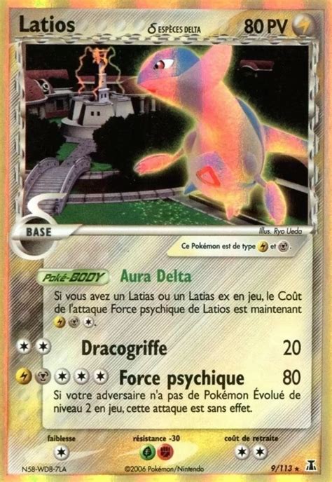 Latios 9 113 EX Espèces Delta carte Pokemon