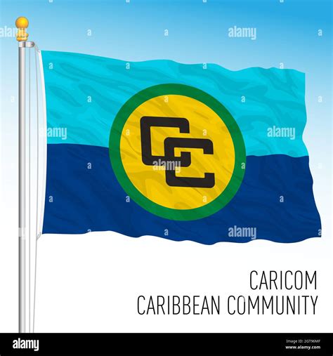 Caribbean community caricom flag Stock Vector Images - Alamy