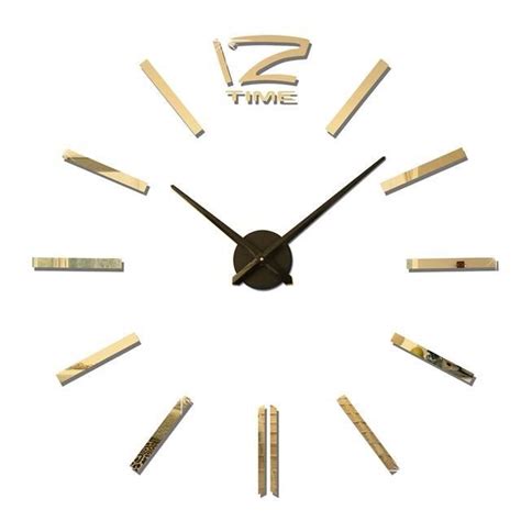 HORLOGE PENDULE Gold Espagne Mini Horloge Murale 3D Silencieuse