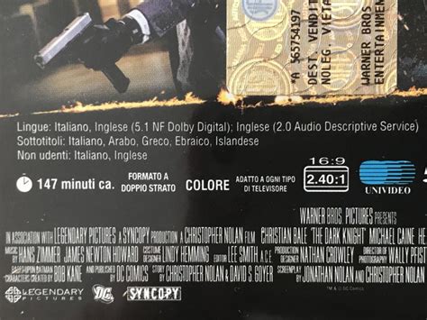 Dvd Vitez Tame The Dark Knight Bale Caine Oldman Nohrtitlovi