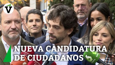 Adrián Vázquez Ciudadanos anuncia la candidatura de consenso y tiende