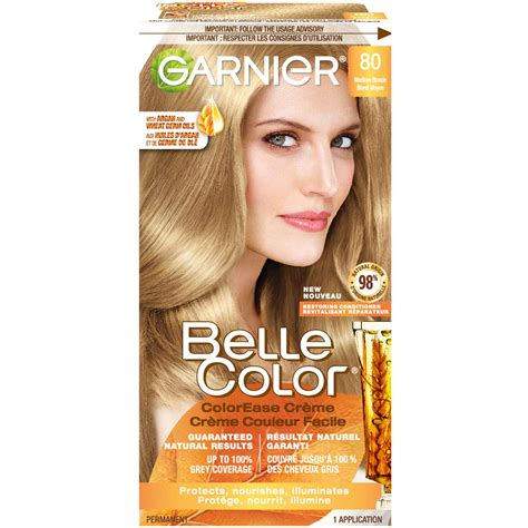 Garnier Belle Color Permanent Hair Dye Light Nude Brown Grey