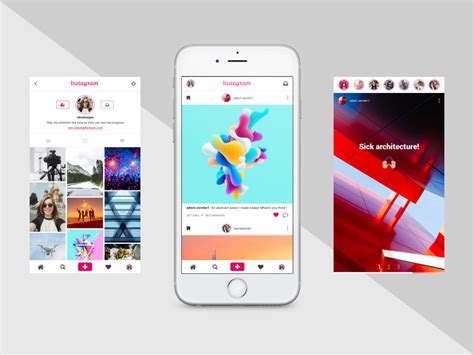 12 Amazing Instagram Ui Designs For Inspiration Behance