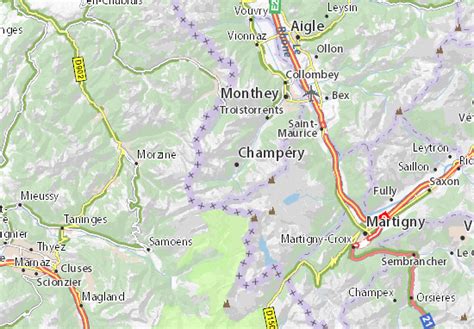 MICHELIN Champéry map - ViaMichelin