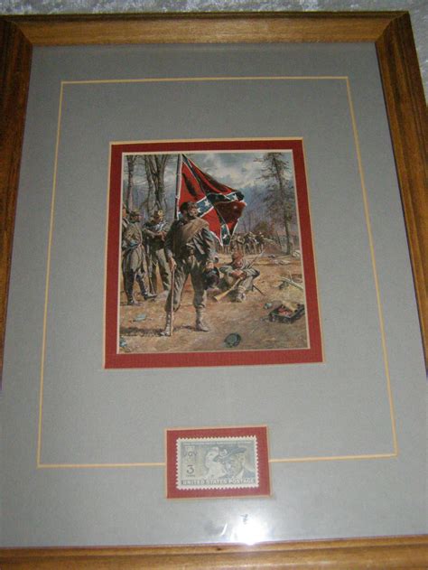 Limited Edition Confederate Standard Bearer Veteran Print With Etsy