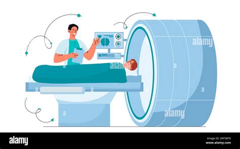 Patient At MRI Vector Concept Stock Vector Image Art Alamy