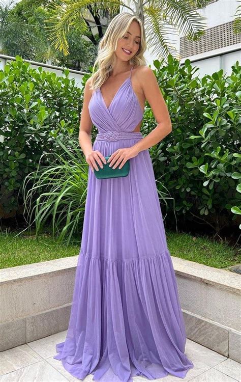 Vestido De Festa Em Tons De Lil S E Lavanda Madrinhas De Casamento