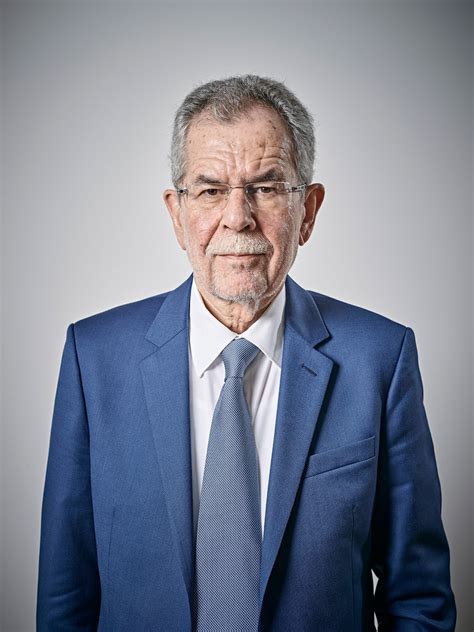 Alexander Van Der Bellen President Of The Republic Of Austria