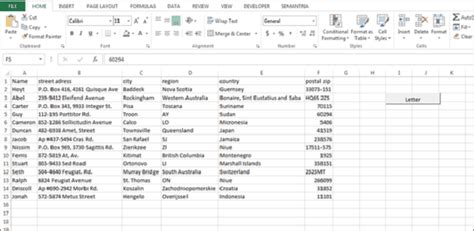 Using Microsofts Mail Merge With Excel Data