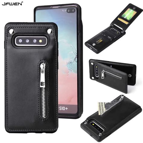 Zipper Vertical Flip Case For Samsung Galaxy S10 S9 S8 Plus S10e Note 9 8 Case Cover Leather