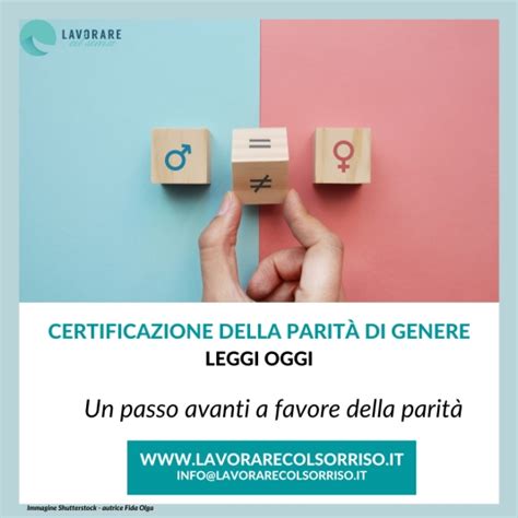 Certificazione Della Parita Di Genere