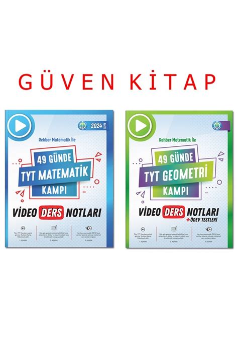 49 Günde Tyt Matematik geometri Kampı Video Ders Notları Set 2024