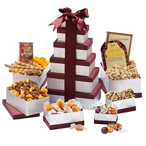 Broadway Basketeers Happy Birthday Wishes Gift Tower Gourmet Gifts