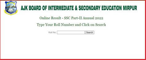 Bise Ajk Board 10th Class Result 2022 Released Check Ssc Toppers List Here Tamilan Jobs