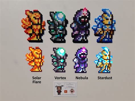 Terraria Armor: Solar Flare, Vortex, Nebula, Stardust perler Beads ...