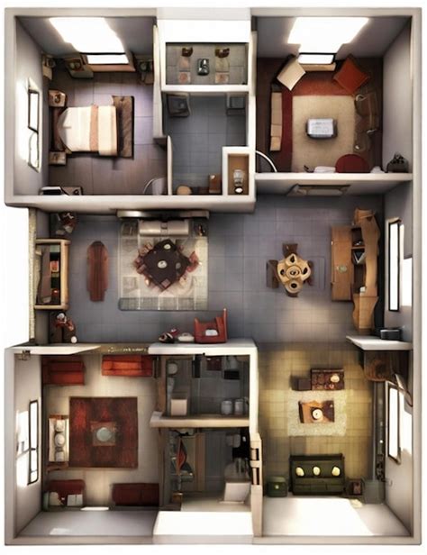 house interior battle map   premium ai generated image