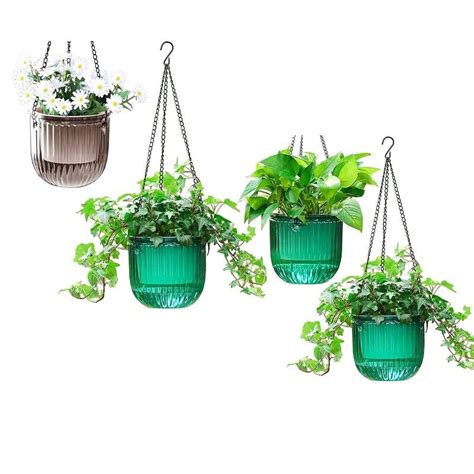 Lot De Pots De Fleurs Suspendus L Int Rieur Avec Arrosage