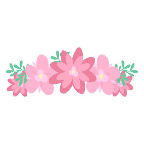 Diseños PNG de flowers crown para camisetas Merch