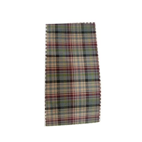 36 58 Checked Casual Fancy Cotton Check Shirting Fabric GSM 100 120