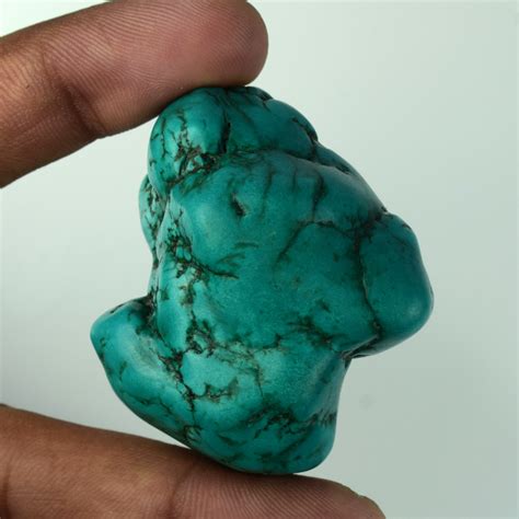 Natural Turquoise Rough Stone From Arizona Certified Turquoise Etsy