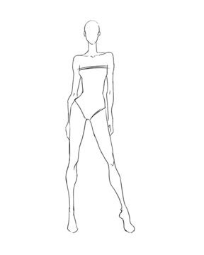 Fashion Design Mannequin Drawing