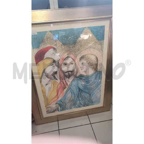 QUADRO SERIGRAFIA GESU FRA I DOTTORI DI ARTE Mercatino Dell Usato Modena