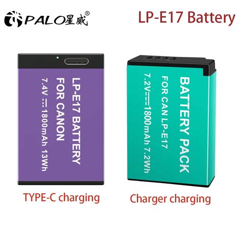 PALO LPE17 LP E17 LP E17 Camera Battery For Canon EOS 200D M3 M6 750D