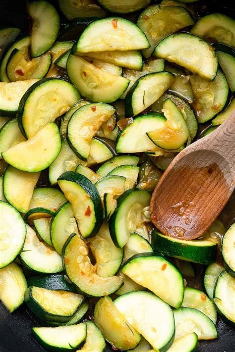 Chinese Spicy Zucchini Stir Fry Food Faith Fitness