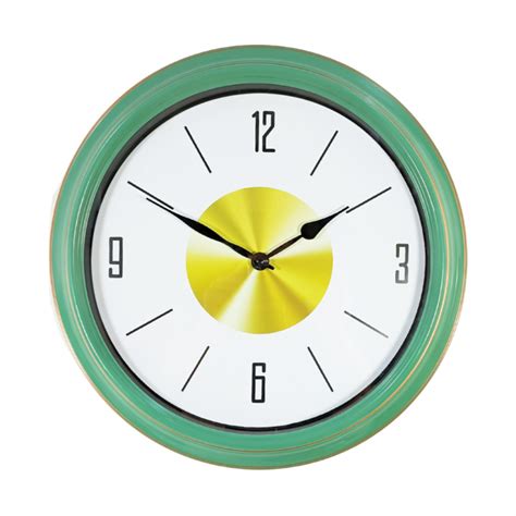 Achetez Horloge Mural Verte Diamètre 40 Cm Bon prix