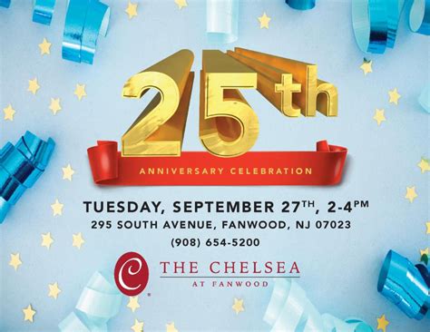 The Chelsea 25th Anniversary Celebration Networking Event | Cranford Online