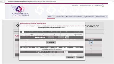 Tutorial Plataforma Nacional De Transparencia Youtube