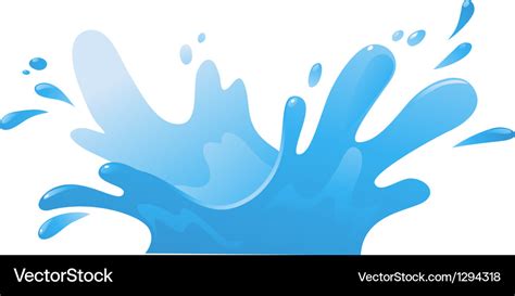 Water splash Royalty Free Vector Image - VectorStock