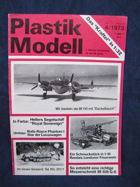 1973 Plastik Modell Plastic Model Hobby Magazine German