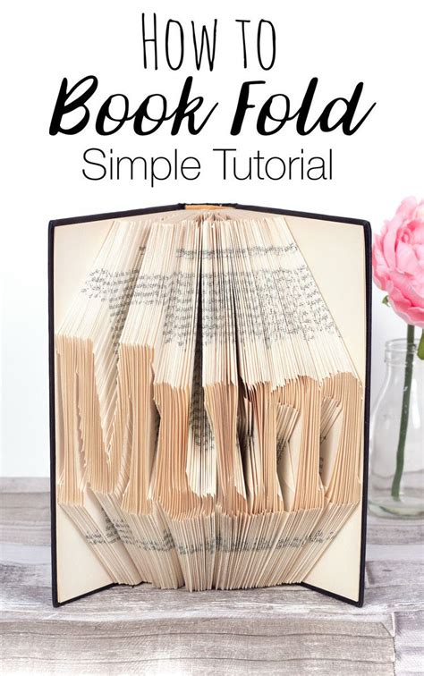 How To Book Fold Simple Book Folding Tutorial Learn How To Make Book